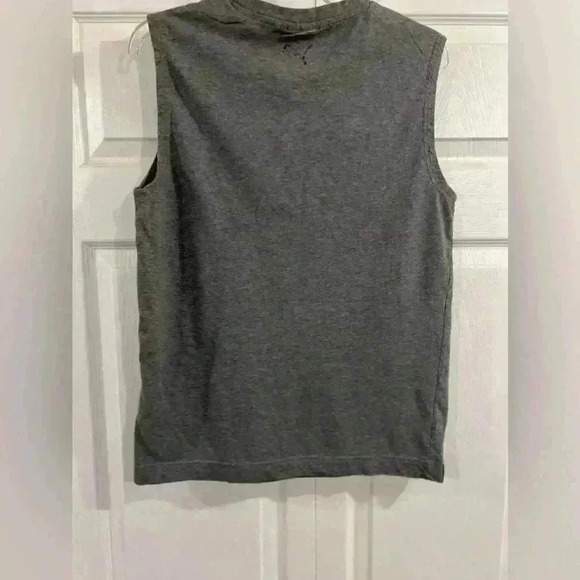 PUMA Men Printed Round Neck Cotton Blend Grey T-Shirt size M - Picture 2 of 8